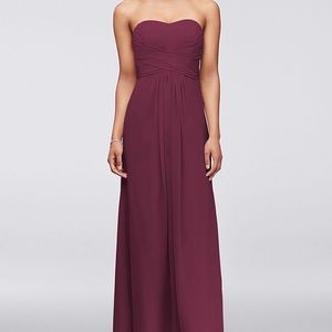 David’s Bridal floor length dress